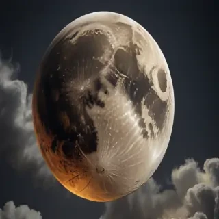 vintage moon art