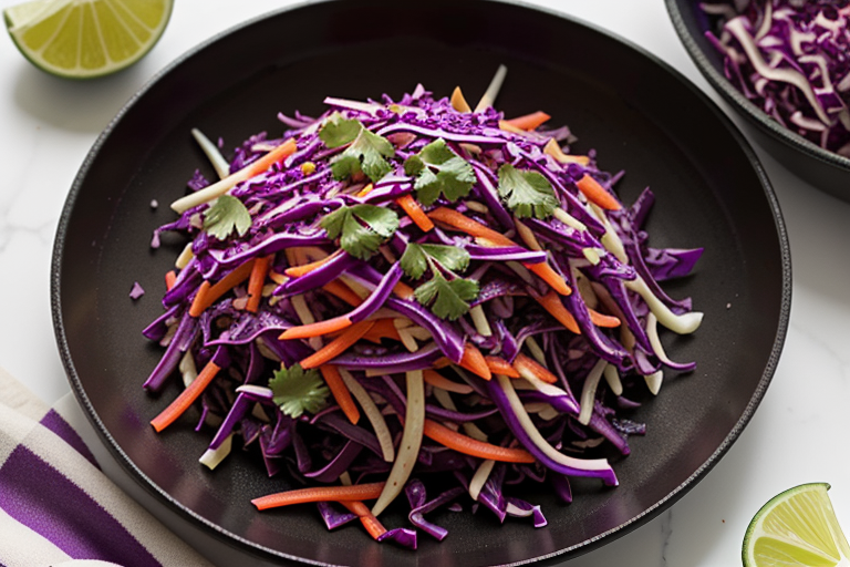 red cabbage slaw for tacos