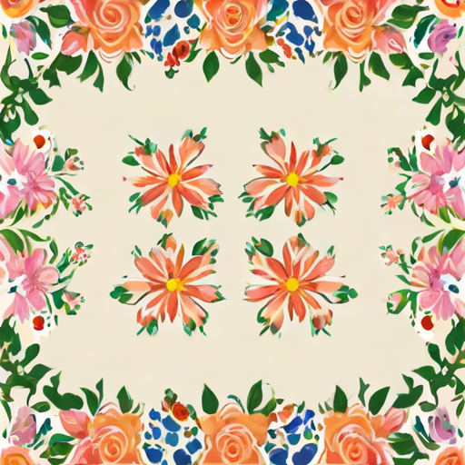 floral borders clipart