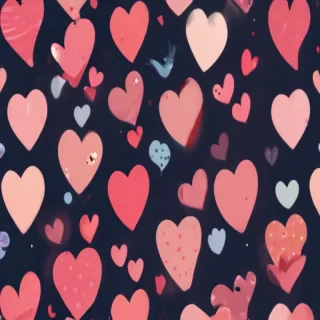 aesthetic hearts wallpaper
