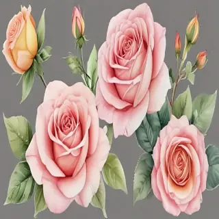 watercolor roses png