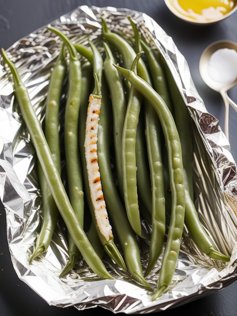 grill green beans in foil