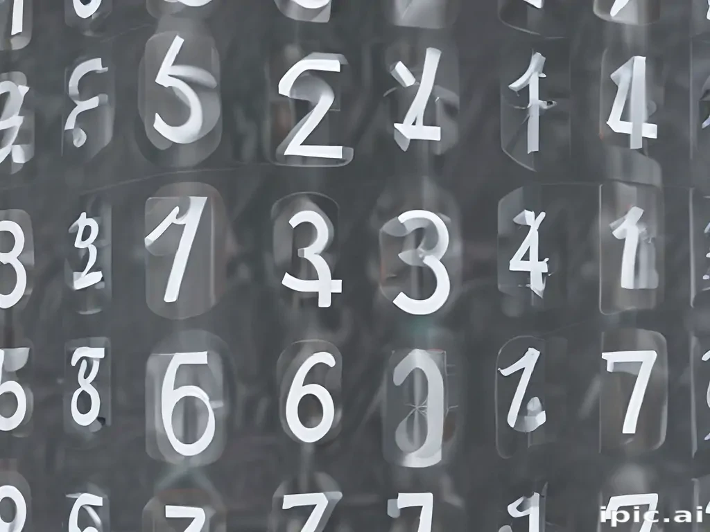 transparent numbers