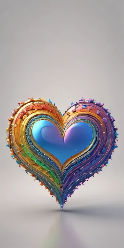 rainbow heart png