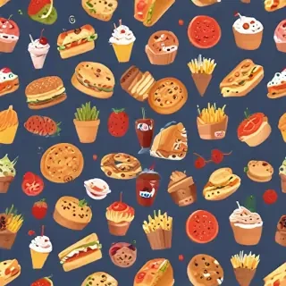 animated food