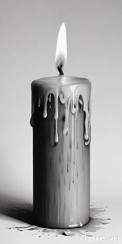 candle drawing