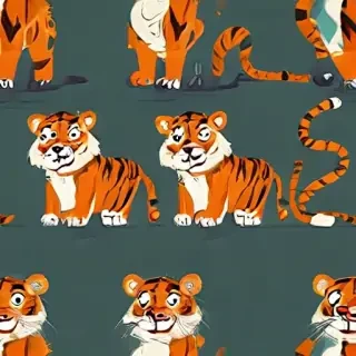 tiger cartoon tiger