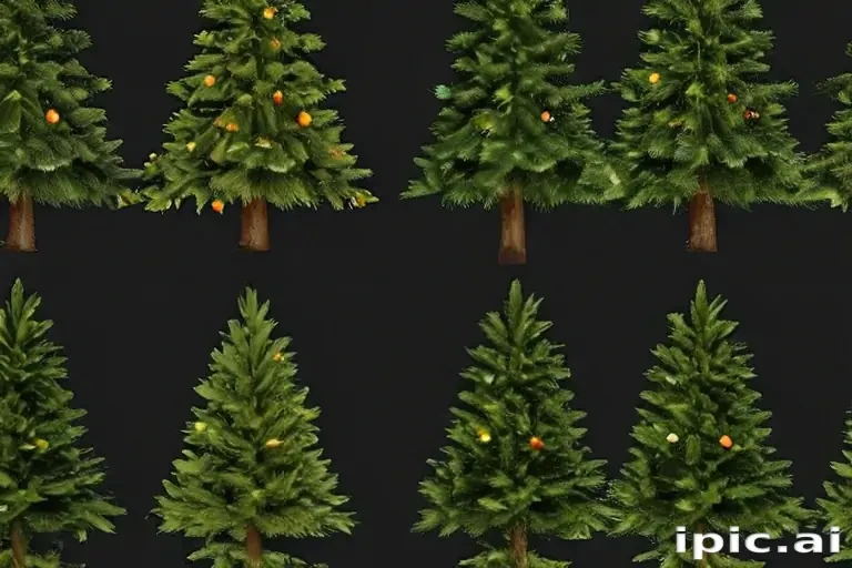 christmas trees transparent background