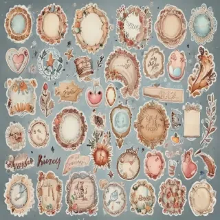 scrapbook stickers png