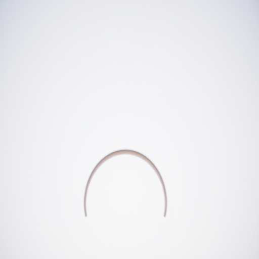 Create a high-resolution image of interconnected crescent shapes, using a Canon EOS R5, aperture f/8, shutter speed 1/250s, ISO 100, with a shallow depth of field, from a slightly elevated perspective, with a clean and minimalist background for enhanced contrast.