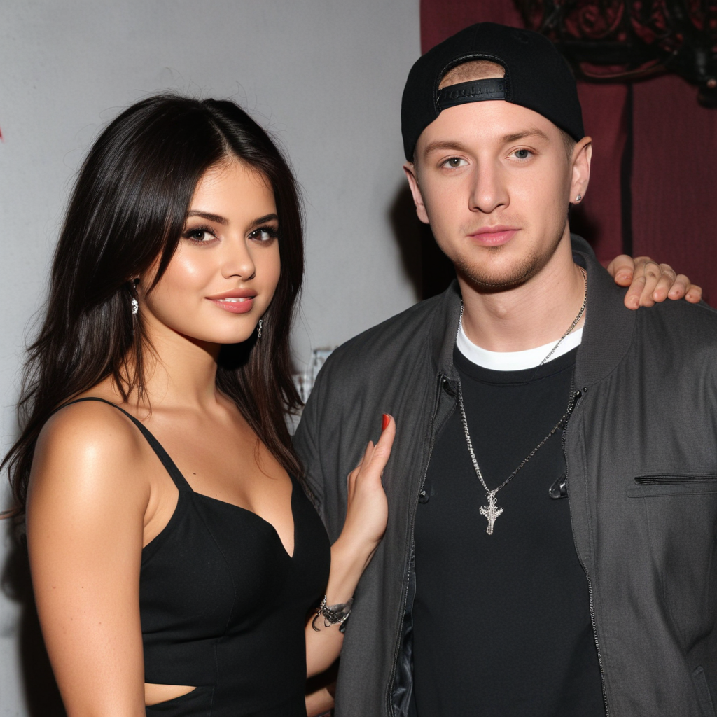 A Stylish Couple Poses Together at a Glamorous Event, Smiling Brightly.