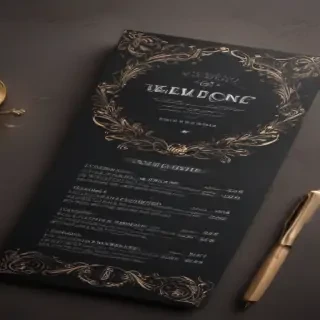 menu mock up