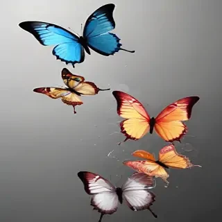 butterflies transparent