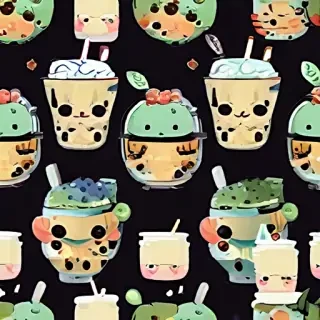 cute wallpapers boba