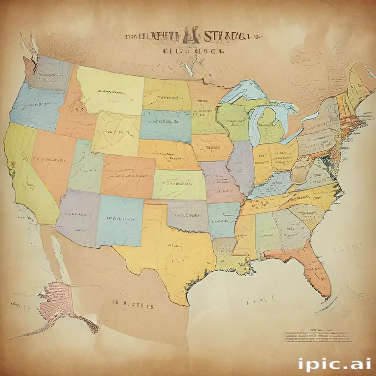 map of the united states of america