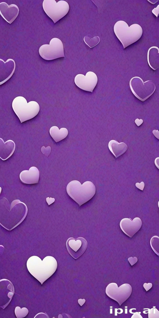 purple hearts wallpaper