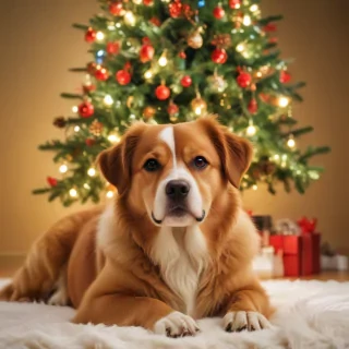 christmas dog backgrounds