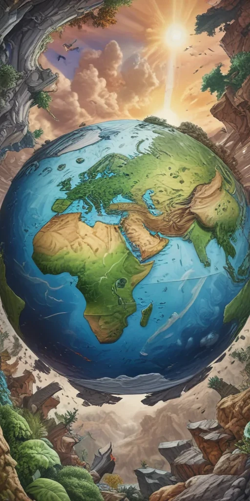 earth cartoon drawing