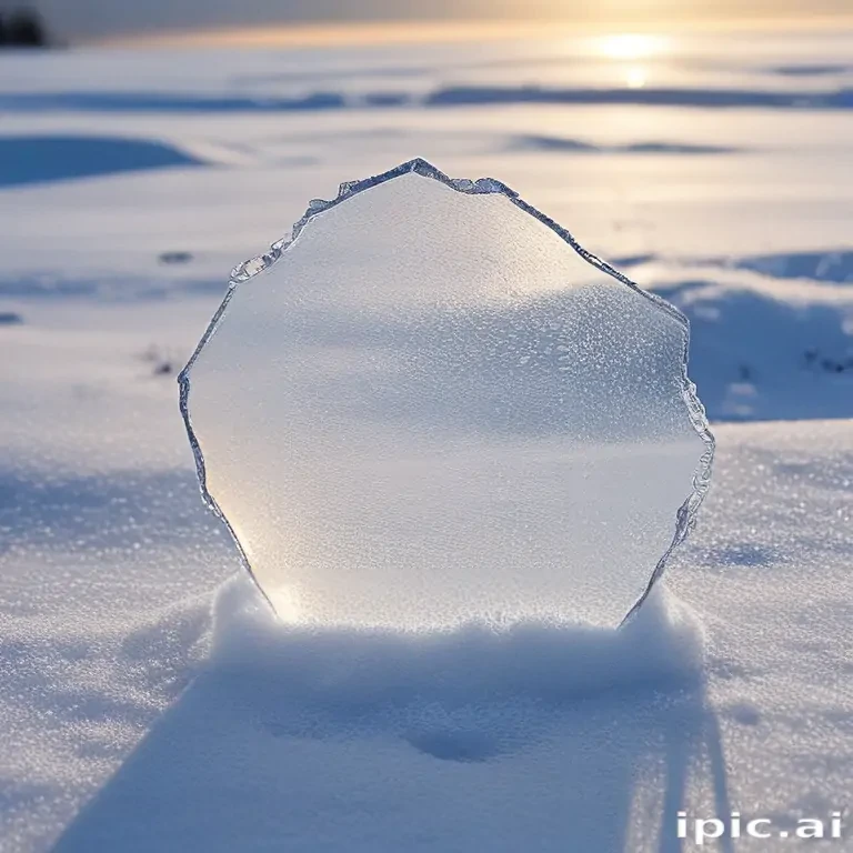 transparent snow