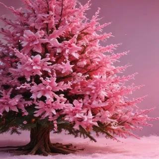 pink christmas desktop wallpaper