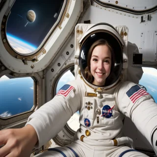 cute astronaut