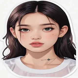 transparent aesthetic sticker