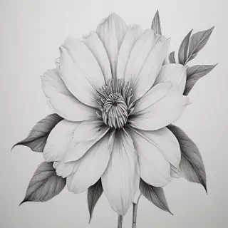 flower drawings pencil