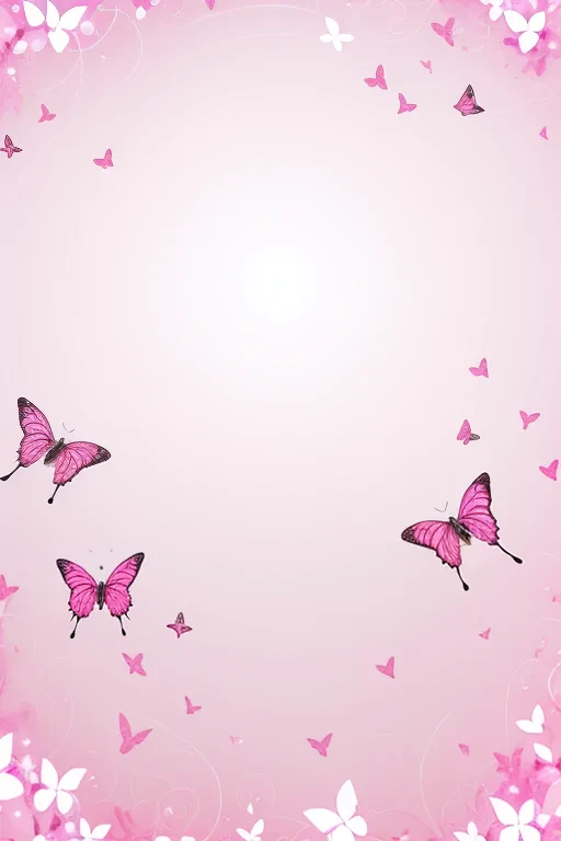 pink butterflies background