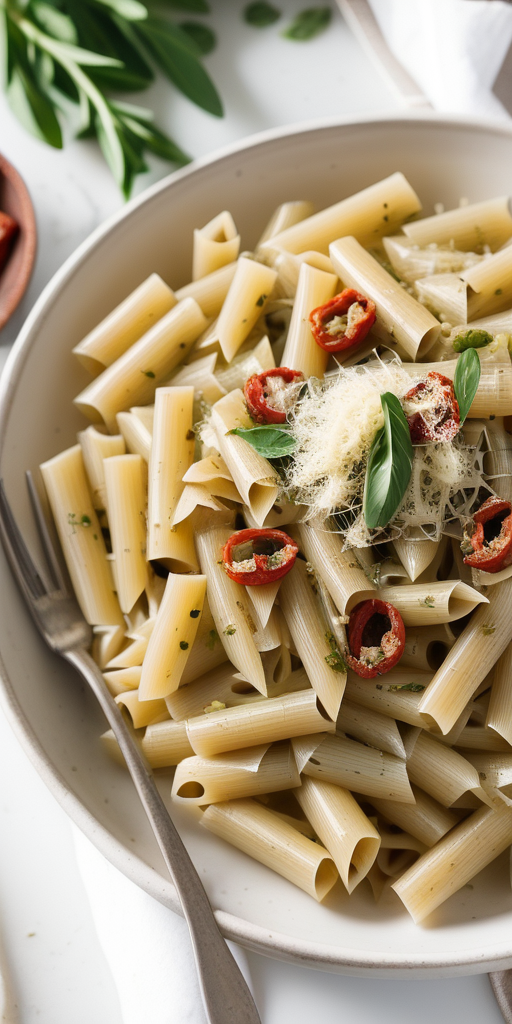 artichoke sun dried tomato pasta