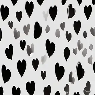 aesthetic black heart wallpaper