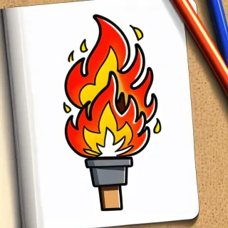 fire doodle