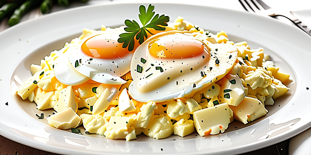 scrambled eggs with egg white