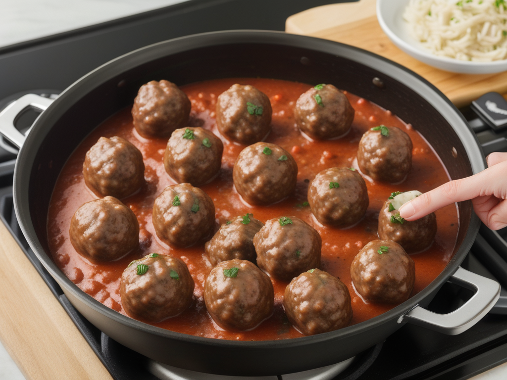 how to cook frozen meatballs on the stove