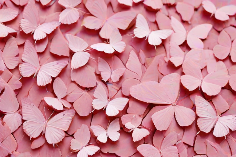 pink butterflies aesthetic