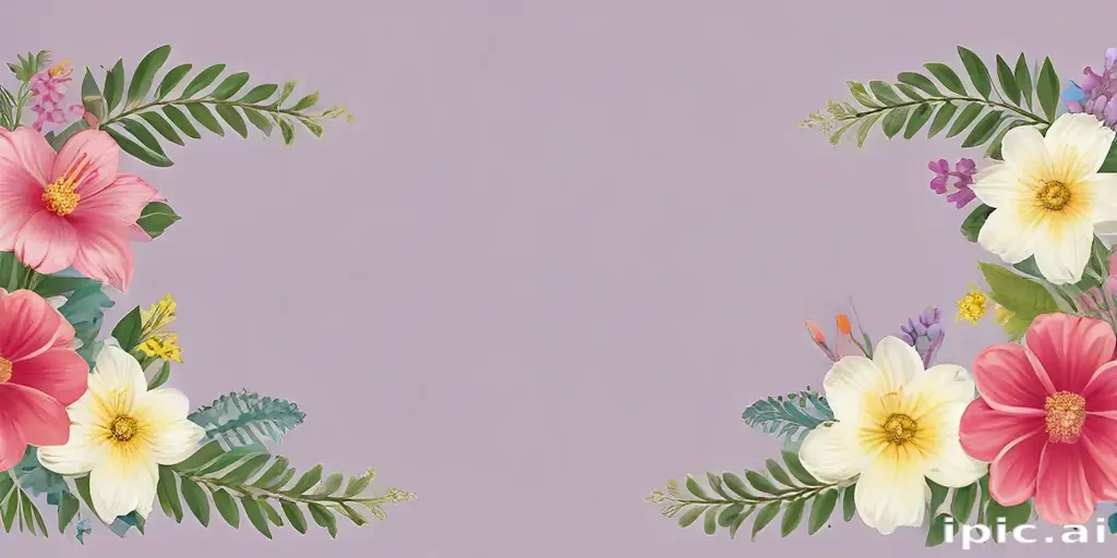 free flower border clipart