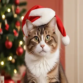 christmas cat background