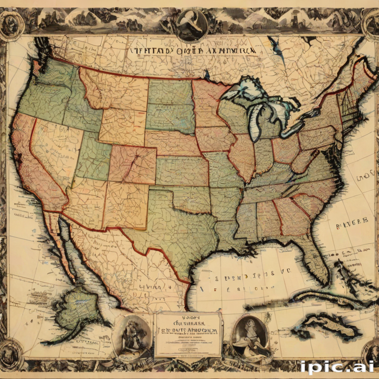 map of united states of america