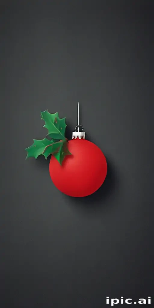 simple christmas iphone wallpaper