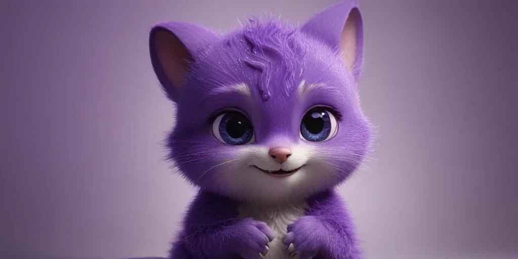 purple cute