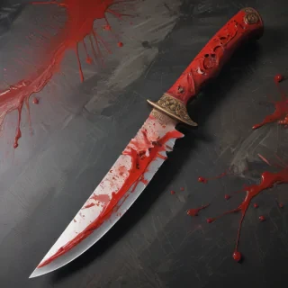 bloody knife aesthetic