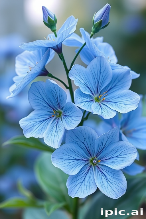blue flowers png
