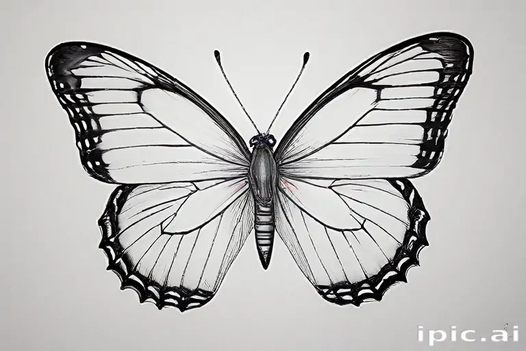 picture of butterfly drawing