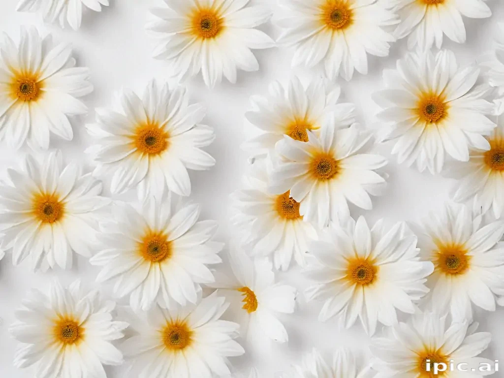 flower white background
