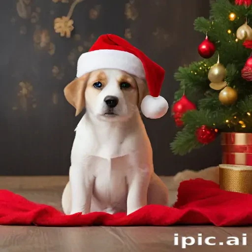christmas dog background