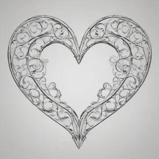 outline heart png