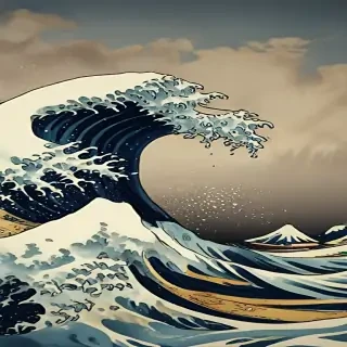 the great wave wallpaper