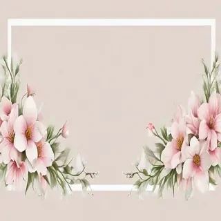 flower border transparent