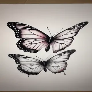 butterfly drawling