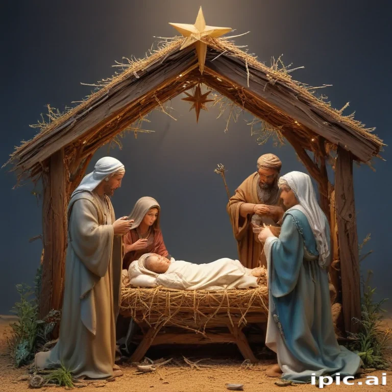 free christmas nativity scene
