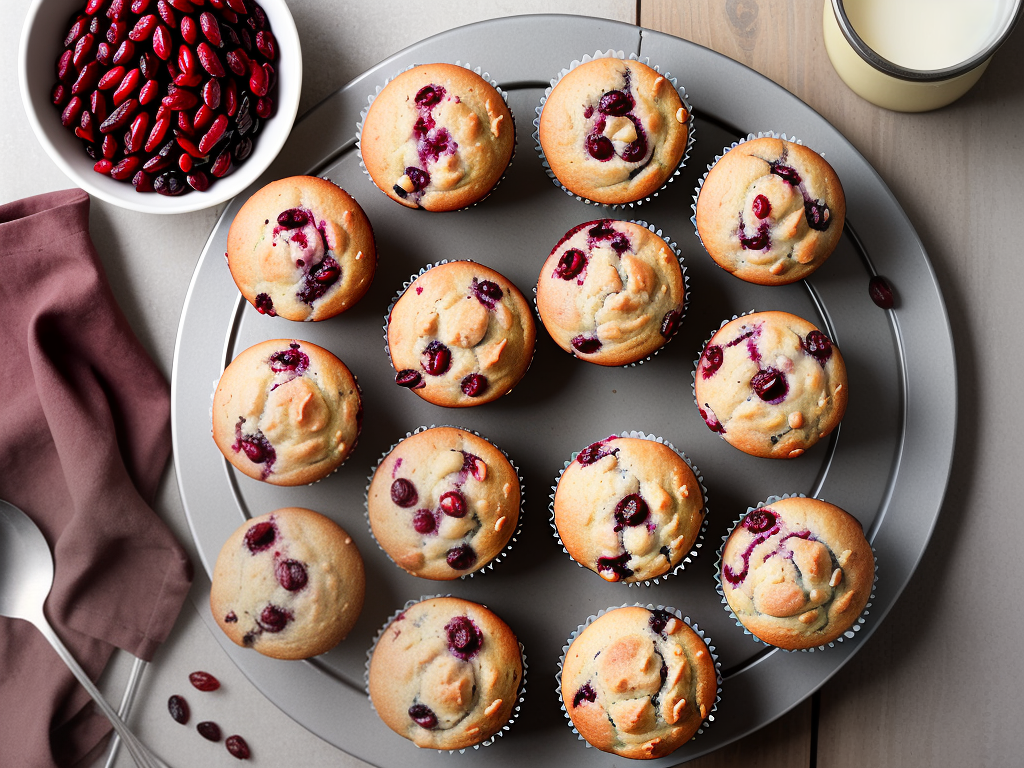cranberry muffins with dried cranberries